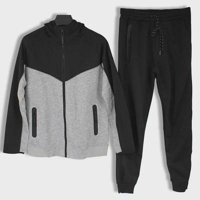 Men's European-Size Hooded Sweatshirt and Sportswear Set