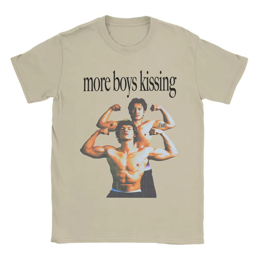 Unisexs Women T Shirt More Boy Kissing TShirts Hip Hop Heated Rivalry Beach Tee Shirt Y2K Basic Print Cotton Clothes Gift Idea