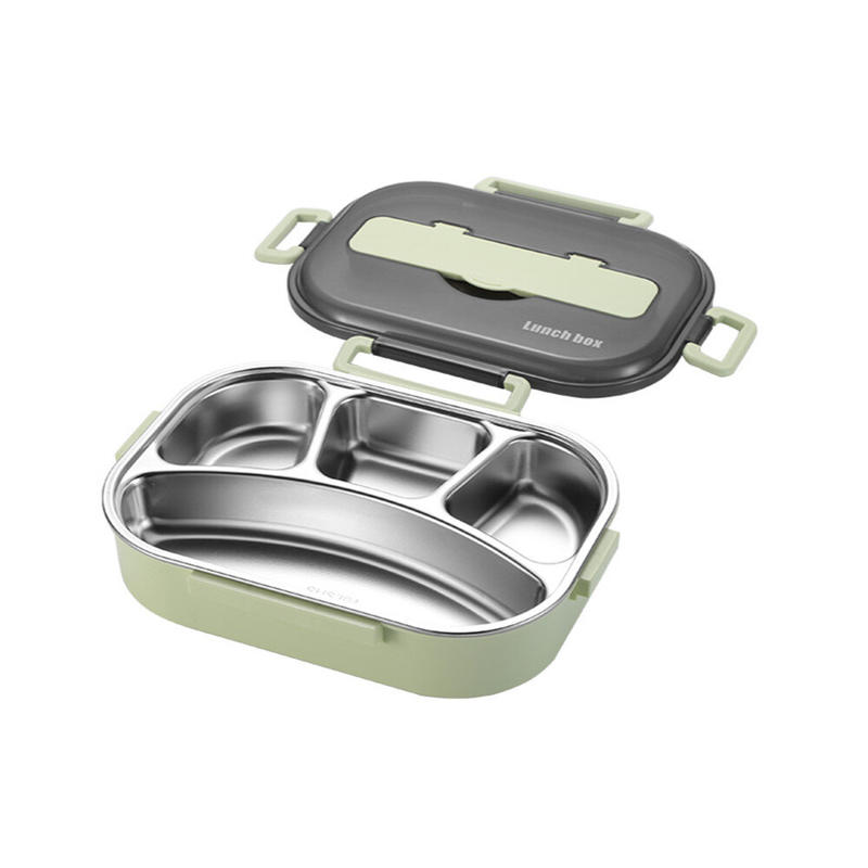 304 Stainless Steel Lunch Box Portable Thermal Insulation Four Layer Sealing Box For Adult Student Desks 3180₽