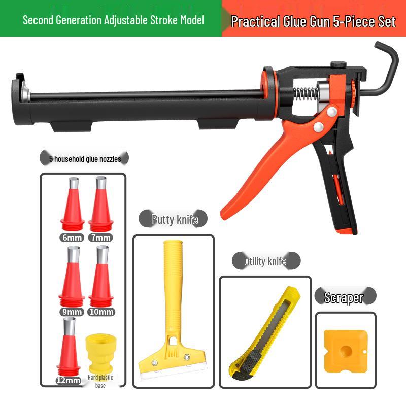 Automatic Glass Sealant Gun with Labor-Saving Pressing & Glue Cutting Features