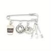 Coffee Shop Tableware Collection: Coffee Cup, Knife, Fork, Teapot, Coffee Pot, Brooch for Afternoon Tea Leisure Time