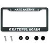 Smooffly I Hope Something Good Happens For You Today! License Plate Frame Holder Stainless Steel Rust-Proof Auto Parts Decoration With Screws For Men