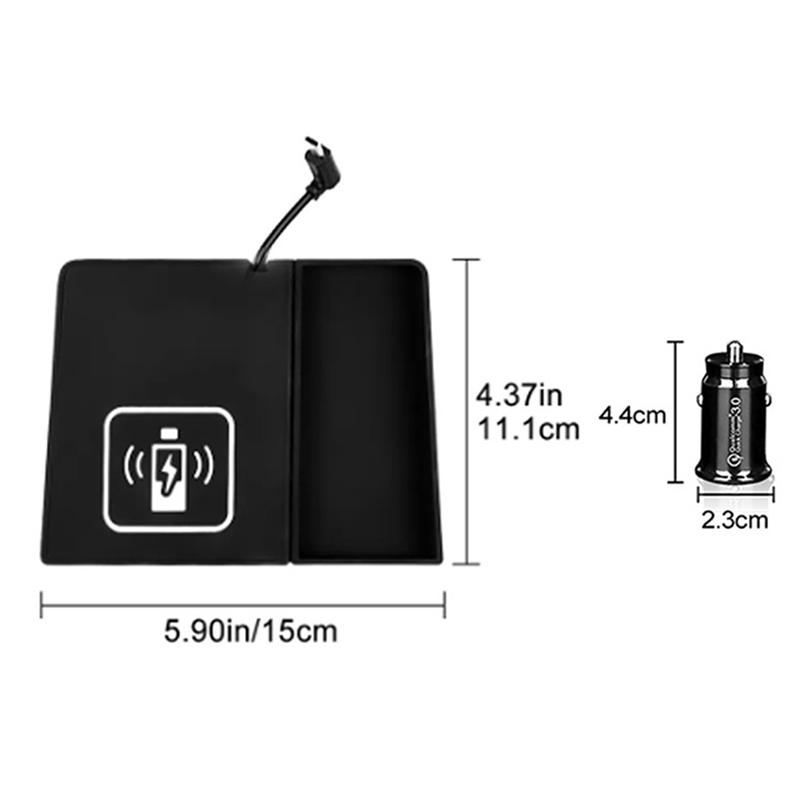 Car 15W Wireless Charger For Subaru XV Impreza 2018-2022 Phone Charging Board Decoration Central Control Phone Holder