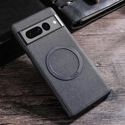For Google Pixel 8 Pro Magnetic Case Cloth Shockproof Phone Cover Cases for Pixel 8 7 Pro 6A Magsafe Wireless Charging Back Cover Bumper