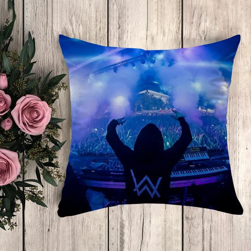 Poszewka na poduszkę Alan Walker Poszewka na poduszkę Luksusowe poduszki Anime Wystrój domu Poduszki dekoracyjne Poszewki dekoracyjne 50x50 Sofa