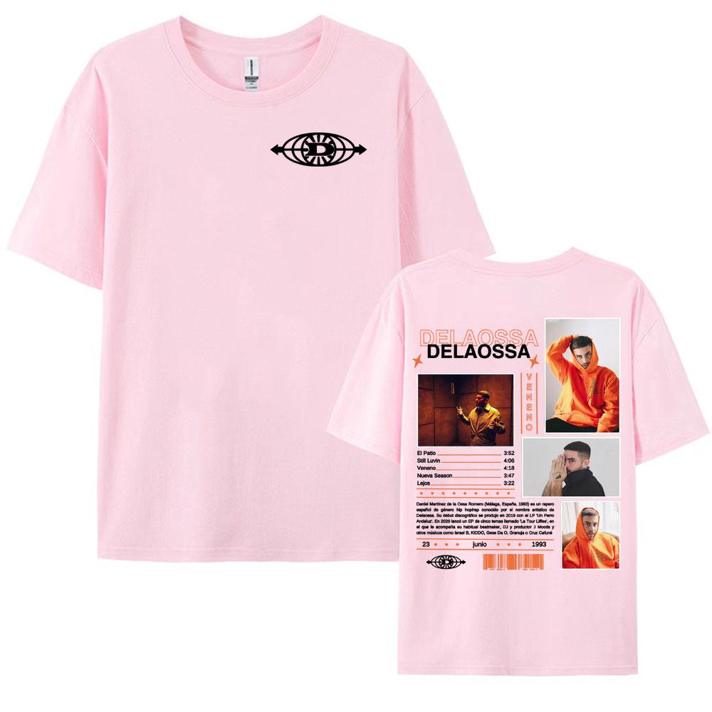 Rapper Delaossa Veneno Album Tour 2025 Cover Tee Shirt for Men Women Hip Hop Punk Fashion T Shirts Oversized Pure Cotton TShirt