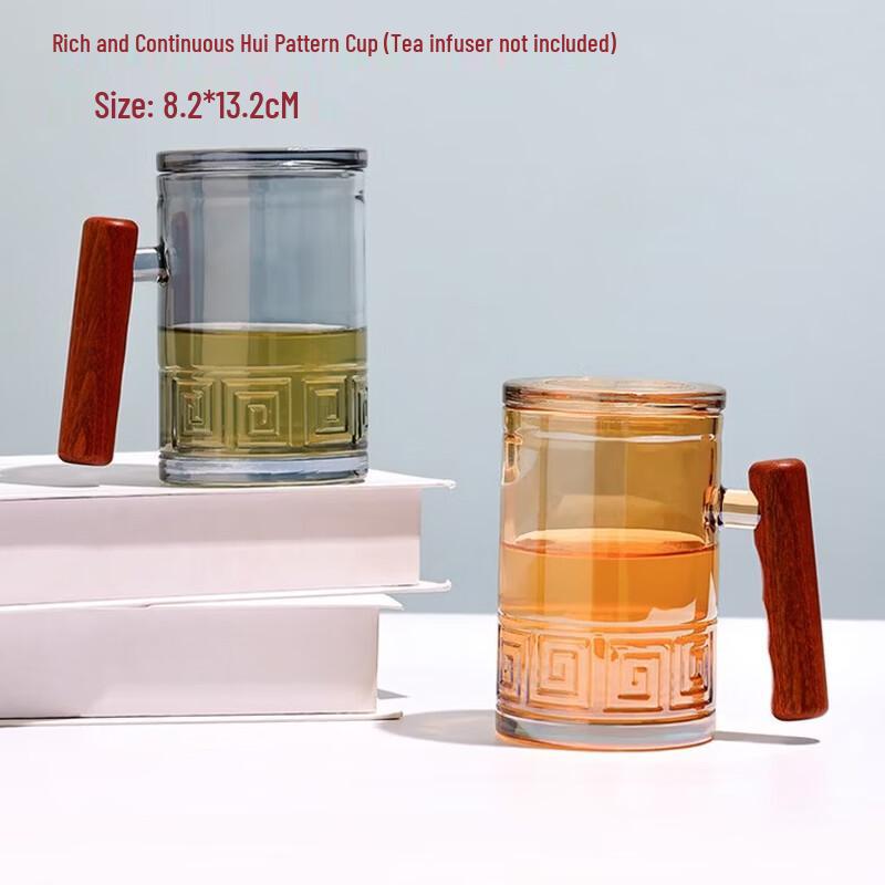 

Wuzuo High Borosilicate Glass Cup with Wood Handle