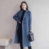 Women's Mid-Length Slim-Fit Wool Coat - 2025 Spring/Autumn Collection