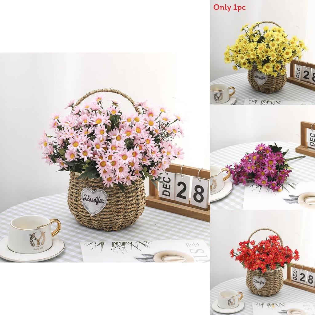 Artificial Silk Chrysanthemum Bouquet For Wedding Decor Home Office Styling