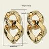 Retro Gold European & American Punk Style Women's Hoop Earrings