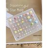 2026 Dopamine Stars Silicone Mold: Cute Star, Rays & Heart Ornaments for 3D Nail Art, Easy Release