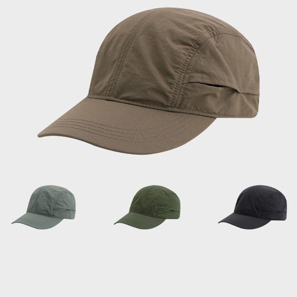 Thin Baseball Cap Drawstring Design Sun Visor Cap Casual Quick-drying Hat  Unisex