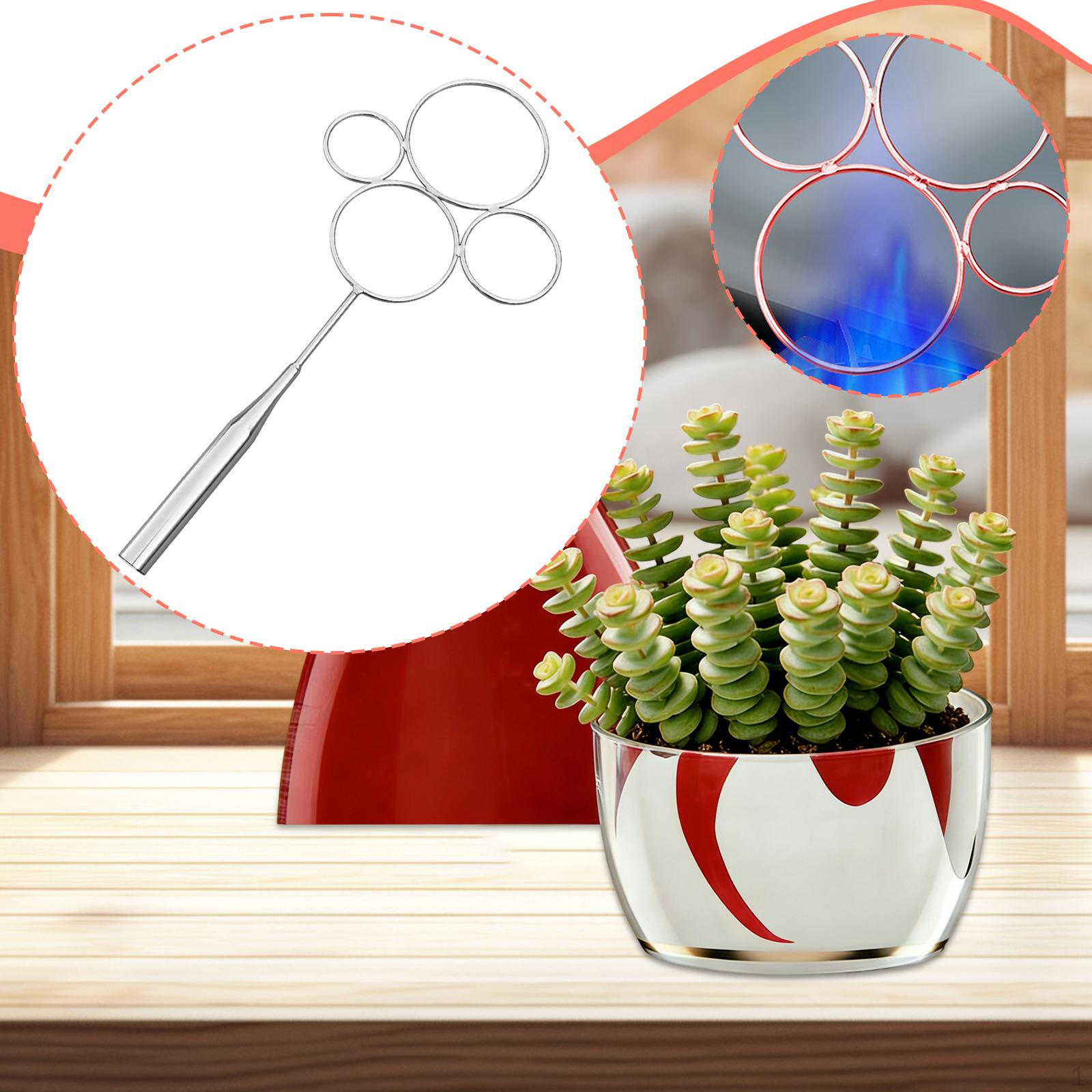 

Glass Bottle Cutter, Flower Pot Tool, 4 Rings, Household Use, Sturdy, Wear-resistant, Stainless style A