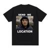Khabib Send Me Location Graphic T-Shirt Fashion Harajuku Short Sleeve T-Shirt Women Hip Hop Retro T-Shirt Graphic T Shirts Y2K