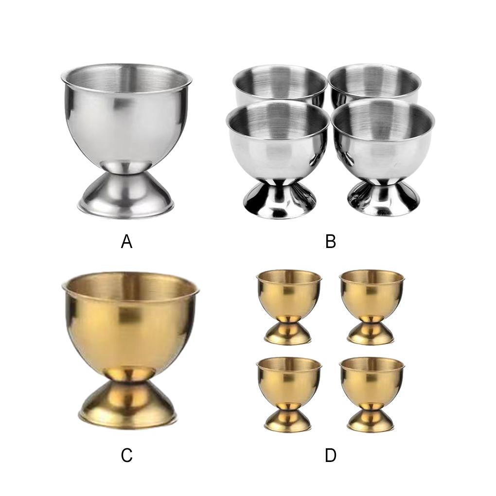 Stainless Steel Eggs Cup Strong And Durable For Boiled Eggs Stainless Steel Boiled Egg Cups