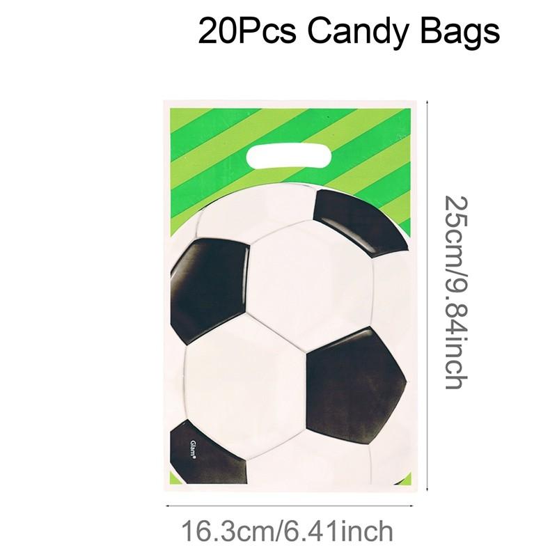 Football Soccer Birthday Party Decoration Kids Soccer Sports Theme Tableware Banner Gift Bags Supplies Set For Boy Favor