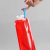 Bouteille d'eau pliable réutilisable pour le sport, le voyage, portable, bouilloire, bouteille d'eau en plastique pour sports de plein air, 700 ml