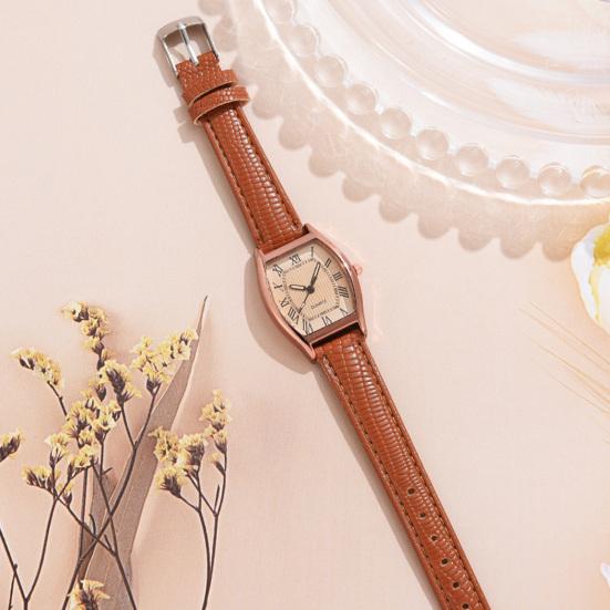 Relógios de Pulso de Quartzo da Moda para Mulheres Vintage Pulseira Ajustável Elegante Números Arábicos Relógio de Pulso de Vestir Presentes para Mãe Esposa Aniversário