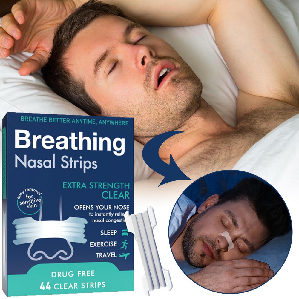 Breathing Nose Strips Extra Strength Sport Nasal Strip Better Sleep Non-Invasive Anti Snoring Strips for Adult Child