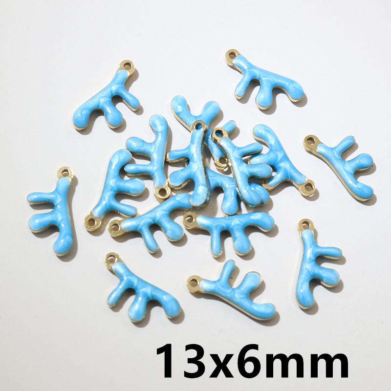 20pcs 11x9mm Stainless Steel Fish Enamel Charms Pendant Stainless Steel DIY Jewelry Making Accessories Findings