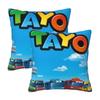 Tayo The Little Bus 2 Pcs Square Pillowcase Pillow Cover Cushion Decor Comfort Throw Pillow For Home Car
