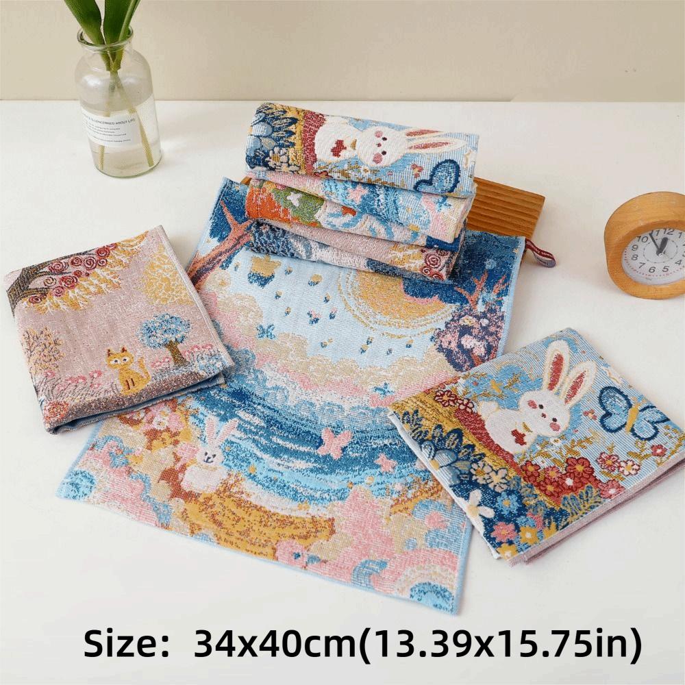 High Quality 34x40cm Large Hand Towel Quick Dry 4 Layer Cotton Gauze Kitchen Towel Decorative Tea Towel Home Restaurant