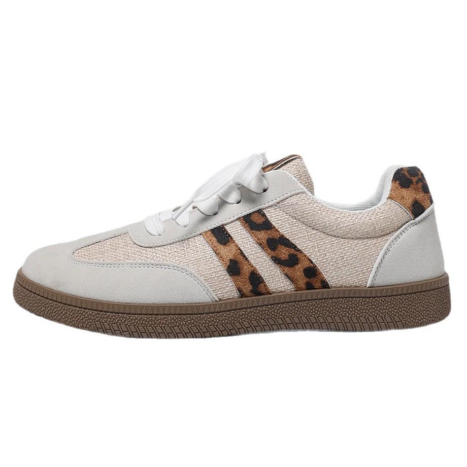 Flat Bottom Dexun Shoes Women's 2025 New Spring Foreign Trade Niche Versatile Sports Board Shoes Fashion Casual White Shoes Women