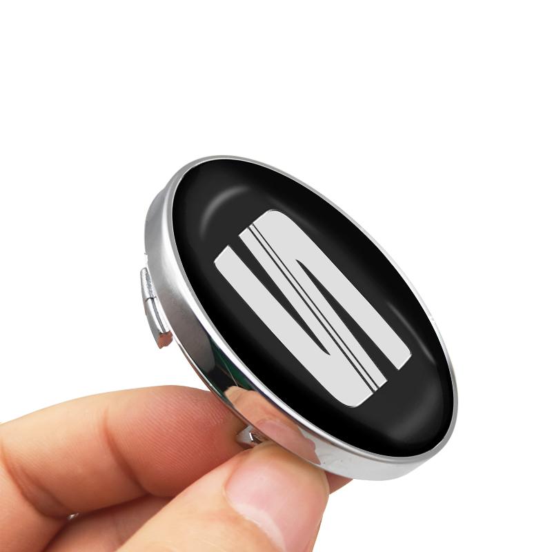 4Pcs 60MM Car Wheel Center Hub Cap Car Accessories For SEAT Leon FR Altea Ibiza Cordoba Alhambra Arona Ateca Exeo