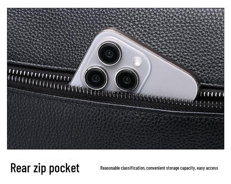 Men's Large Capacity Cowhide Messenger Bag - Trendy Shoulder Bag for Autumn/Winter 2024