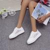 Damenschuhe 2025 Mode Sommer Casual Weiße Schuhe Ausschnitte Spitze Canvas Hollow Atmungsaktiv Plateau Flache Sneaker Zapatillas Mujer