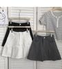2024 Sommer Damen Plissee High Waist Kurzer A-Linien-Rock