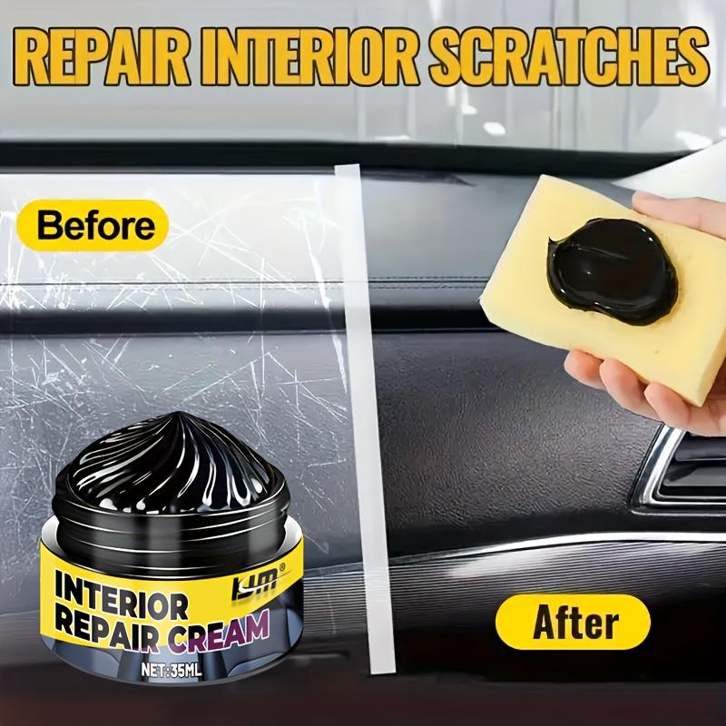 Universal Automotive Plastic and Rubber Polisher - Scratch Repair Paste, Interior Renovation Wax, for Tires and Dashboards.