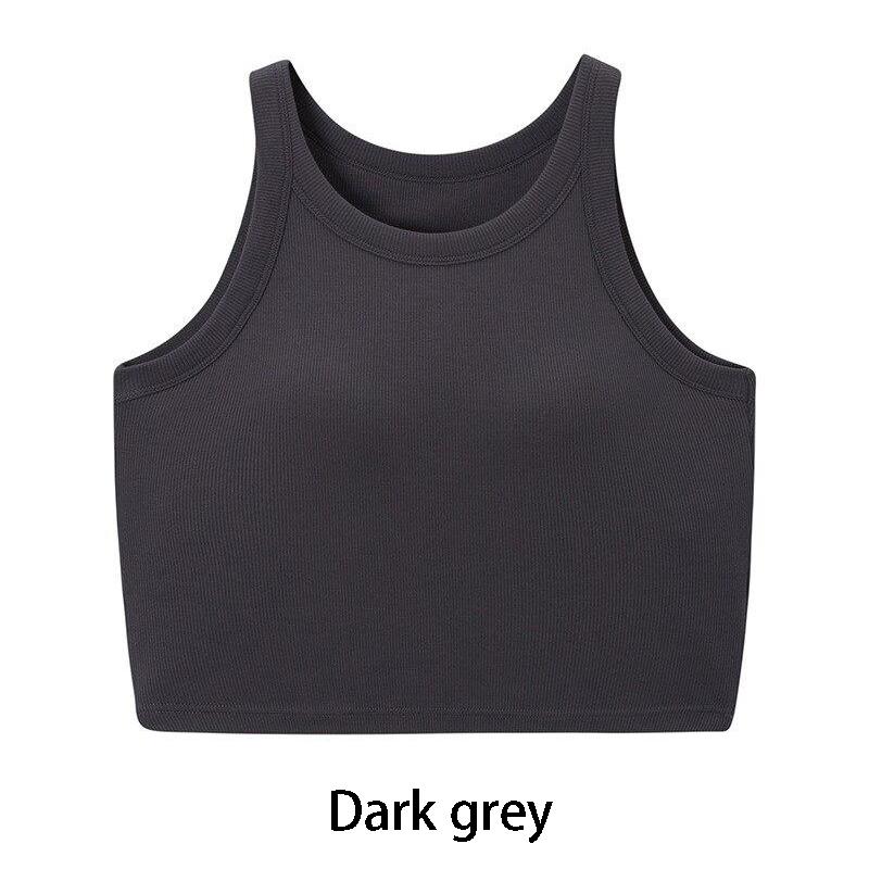 Spring and summer new women's modal with chest pad vest bra one-piece vest home service camisole crop top women camisoles