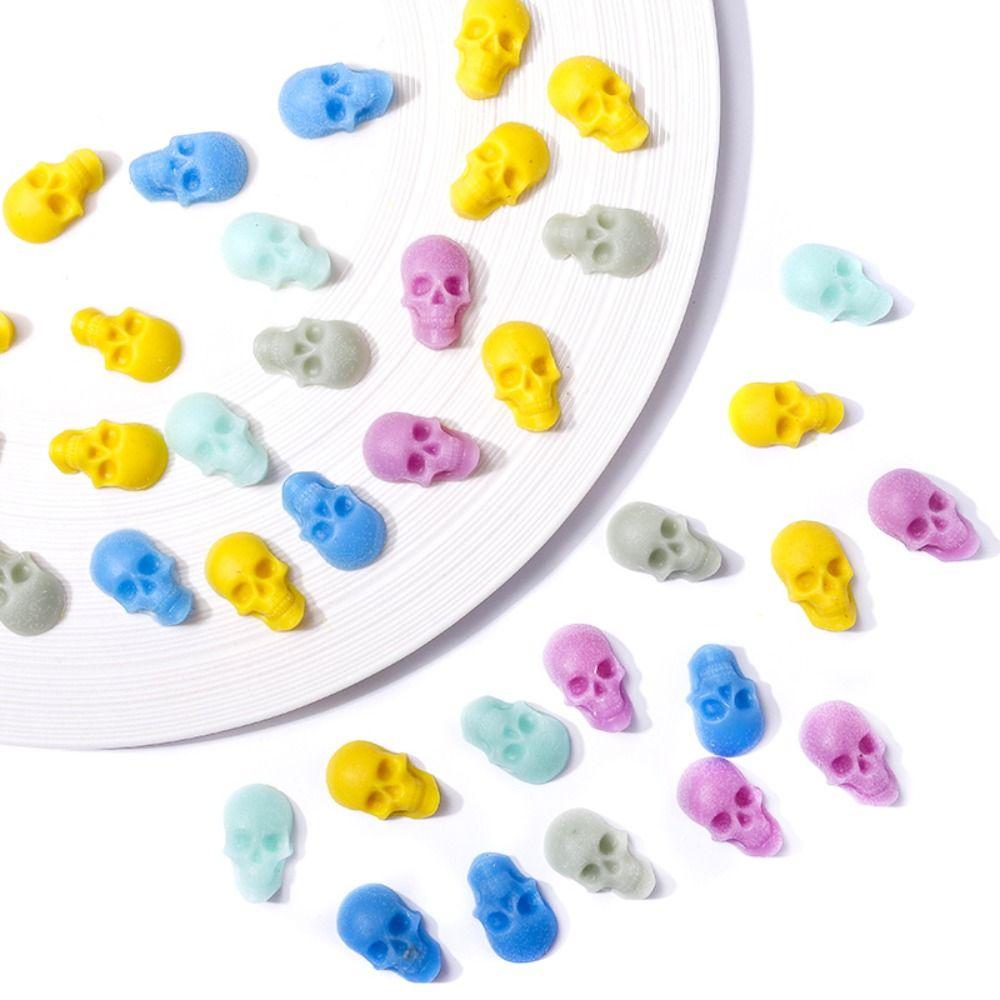 Reusable Skull Silicone Mold 40 Cells Skeleton Head Mould Mini Skeleton Head Mold  Kitchen