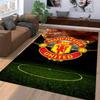 "Manchester United Logo Carpet, Stadium Background, Sports Fan Rug" Suitable for Use As an Anti-slip for Living Room Bedroom Sofas