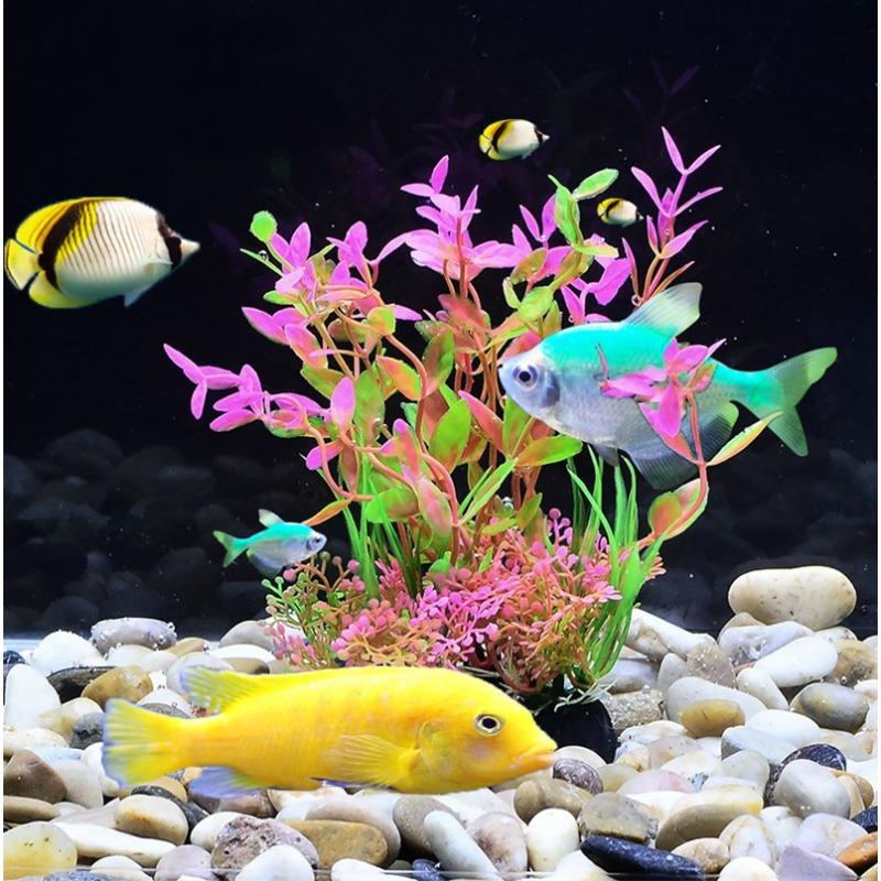 

11 видів Fish Tank Water Grass Landscaping Small Decoration Full Set of Plastic Fake Flowers Fake Water Grass Aquarium Scenery