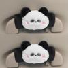 Cute Cartoon Panda Doll Car Interior Door Handle Cover Universal Plush Handbrake Case Protector Auto Roof Holder Protection