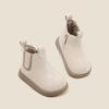 Boys' and Girls' Soft Leather Korean-Style Martin Boots for Autumn/Winter