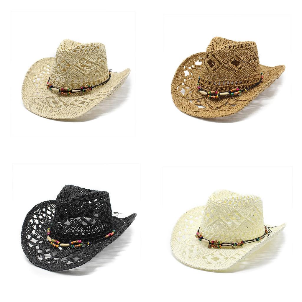 Vintage Cotton Straw Hat For Summer Sun Protection With Wide Brim For Beach And Casual Wear