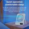2-in-1 USB Rechargeable Fan with Phone Holder Personal Fan Five Speed Settings Portable Suitable For Office Dormitory Table Use