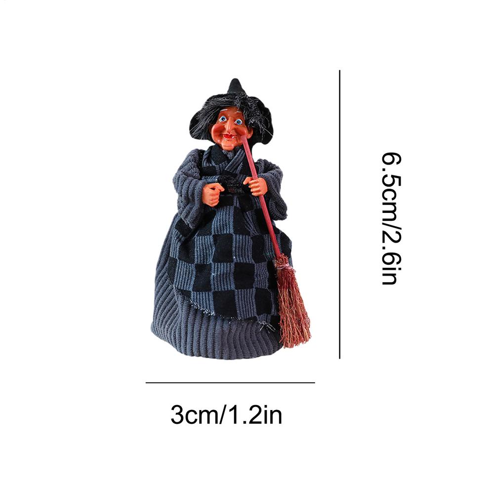 Crafts Cloth Halloween Witch Pendant Funny Artificial Witch Hanging Creative Scary Halloween Ornament Party