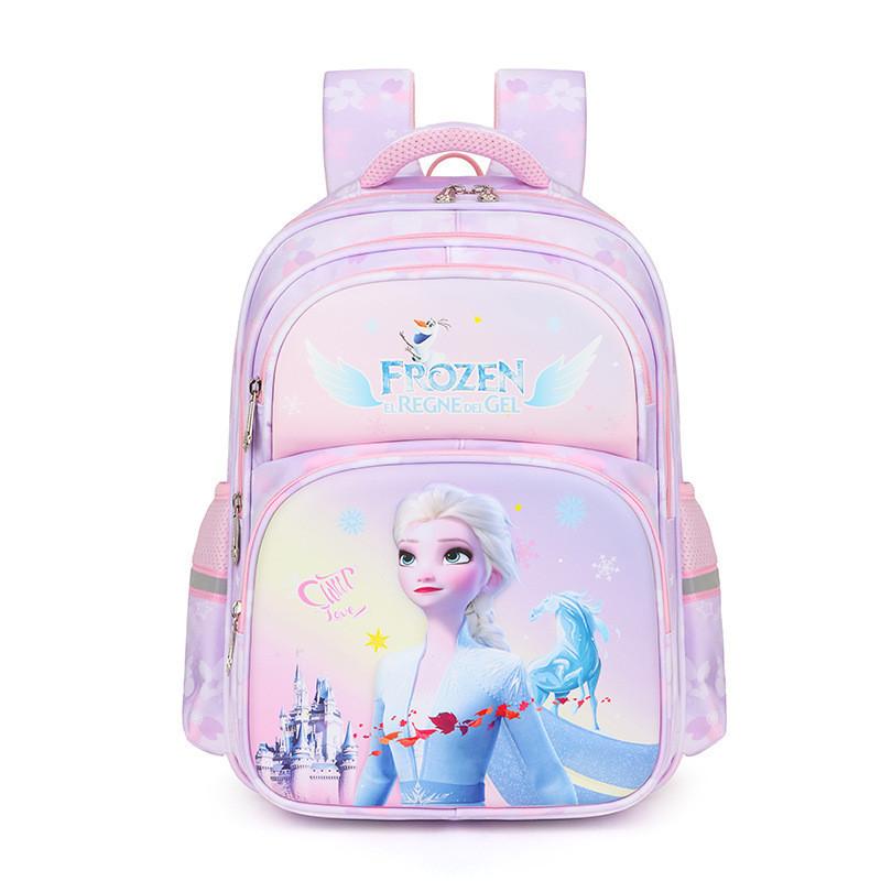 Adorable Cartoon Princess Backpack For Girls Oxford Fabric Lightweight And Spine-supportive