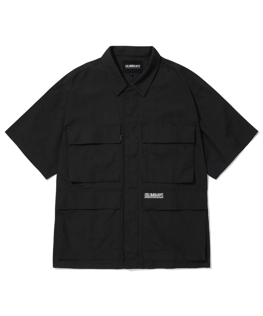 COLUMBIA UNIVERSITY Nyc Blackseries Utility S/S Shirts Jacket Black