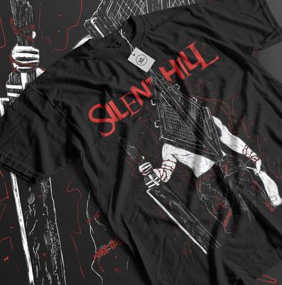 Pyramid Head T-shirt Triangle Head Silence Hill V2 Premium Gift Black Shirt