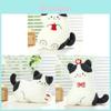 Cute Apple Cat Plush Pillow For Kids And Adults Soft Polyester Stuffed Animal Gift