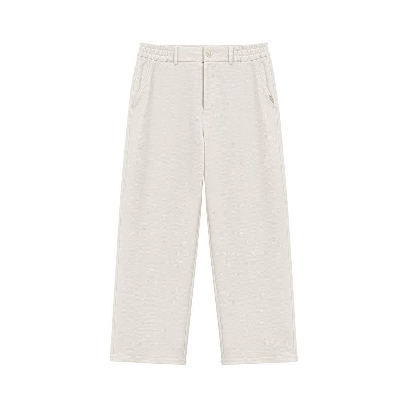 

Bodydream Twill Seersucker Men s Dress Pants Autumn Season Highly Adaptable Suit Pants Loose Fit Casual Pants Apricot color XL(85-95kg)