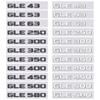 GLE43 53 63 GLE250 300 320 350 400 GLE450 500 580 letter car sticker for mercedes benz GLE class refit rear boot trunk label