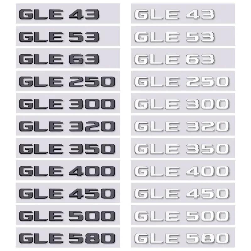GLE43 53 63 GLE250 300 320 350 400 GLE450 500 580 letter car sticker for mercedes benz GLE class refit rear boot trunk label