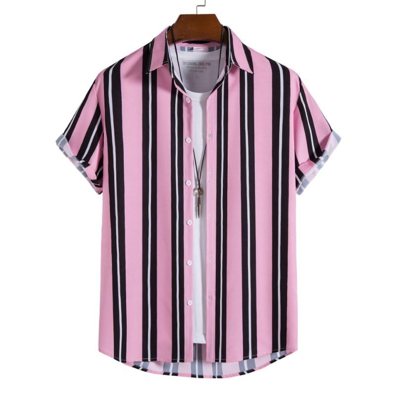 Men's Cable Knit Collar Shirt