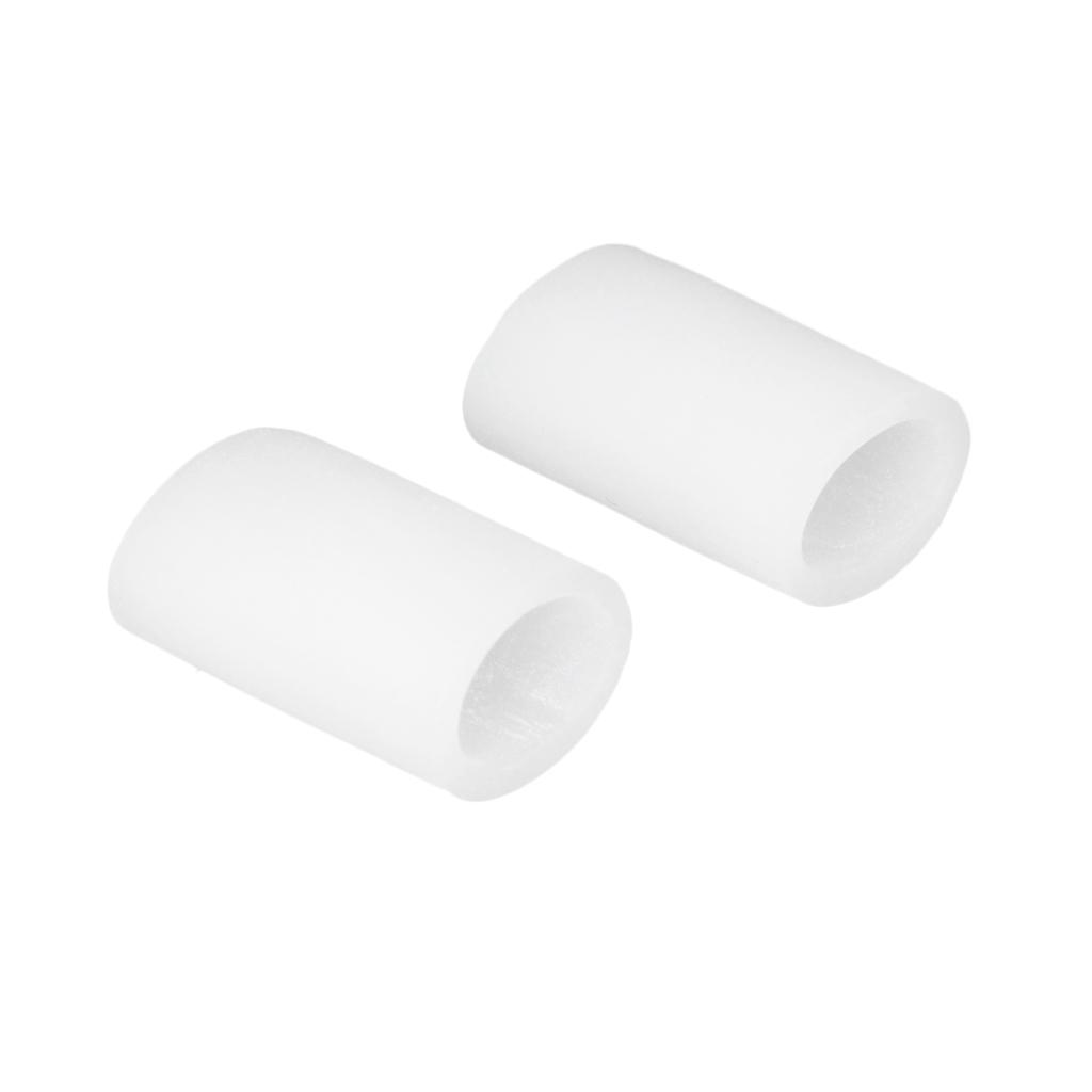 2 Pieces Open Silicone Toe Tube - Sleeves Corn Pad Protectors for Cushions Corns, Blisters,